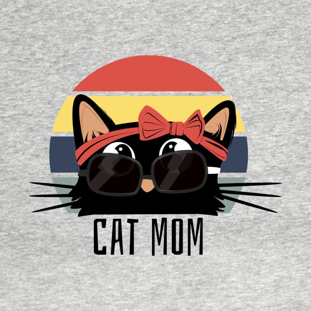 Funny cat mom by Rishirt